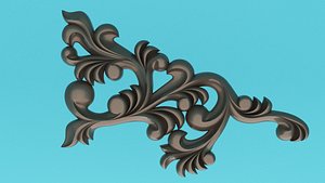 3D Decor for carved furniture STL for cnc artcam aspire model