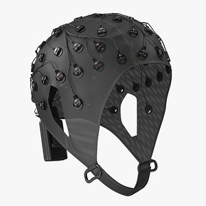 3D EEG Recording Cap Black