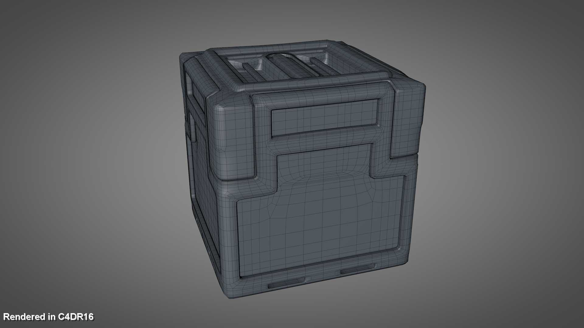 Sci-Fi Cargo Crate Transport Box Stage 3D - TurboSquid 1887500