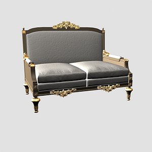 3d model sofa 2 seat