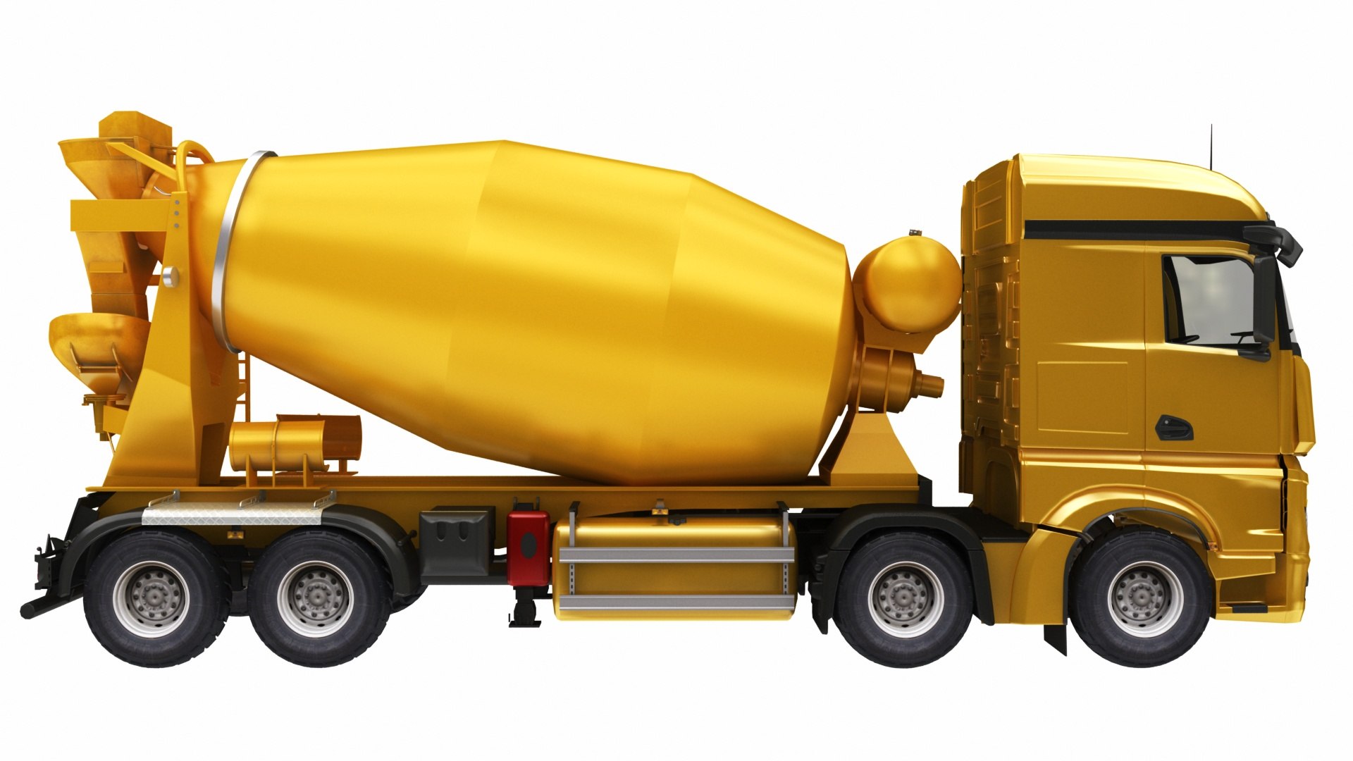 3D Concrete Cement Mixer Truck Yellow - TurboSquid 1819505