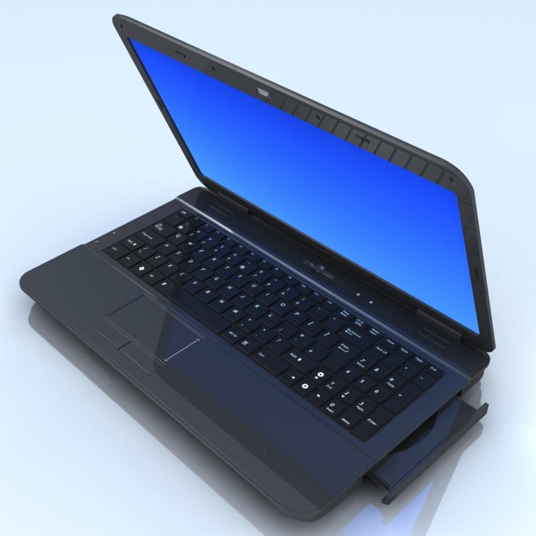 notebook acer emachines laptop 3d model