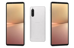 Sony Xperia 10 V White Low Poly