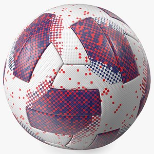Digital Pixel Pattern Soccer Ball 3D