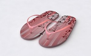 3ds max flip flop sandal