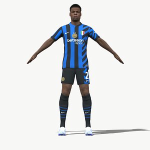 3D 3D Rigged Denzel Dumfries Inter Milan 2025 model