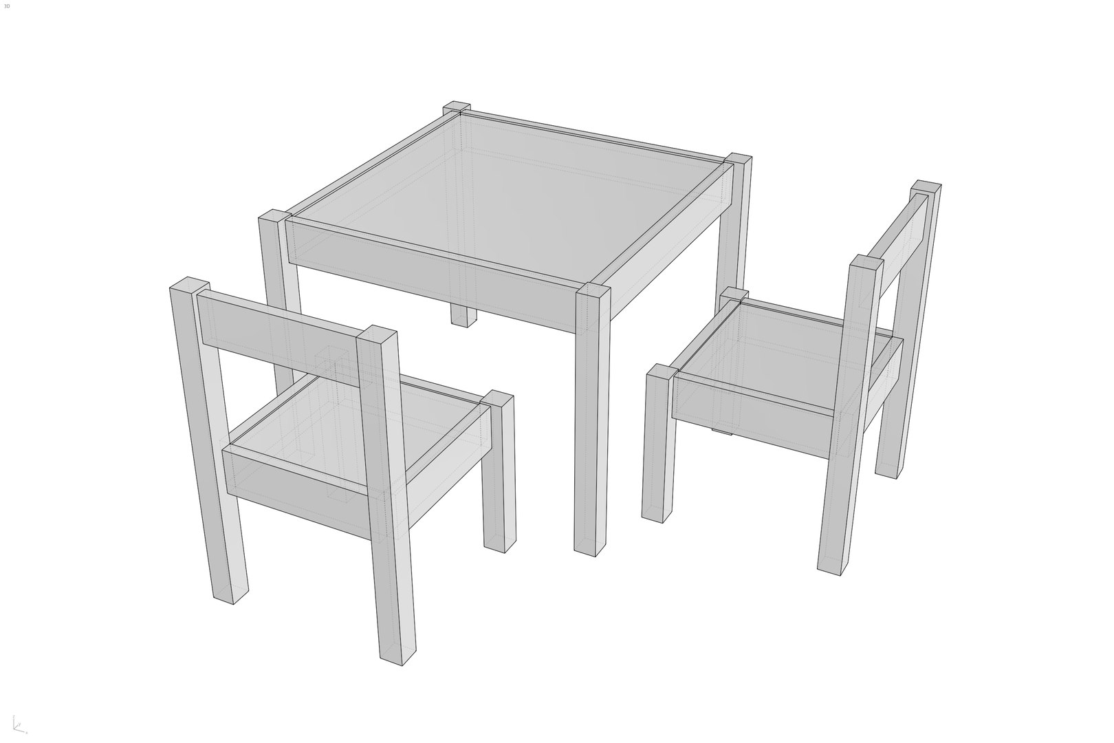 Childrens Furniture 3D Model TurboSquid 2026997