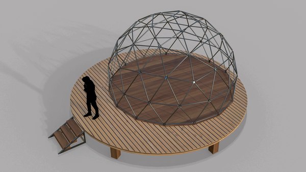 modelo 3d Domo geodésico V4 - TurboSquid 2257843