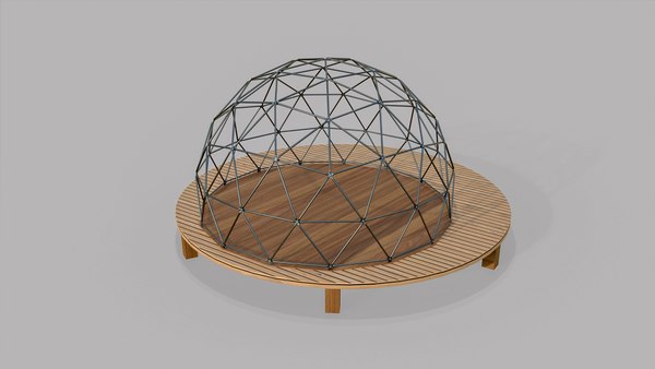 modelo 3d Domo geodésico V4 - TurboSquid 2257843