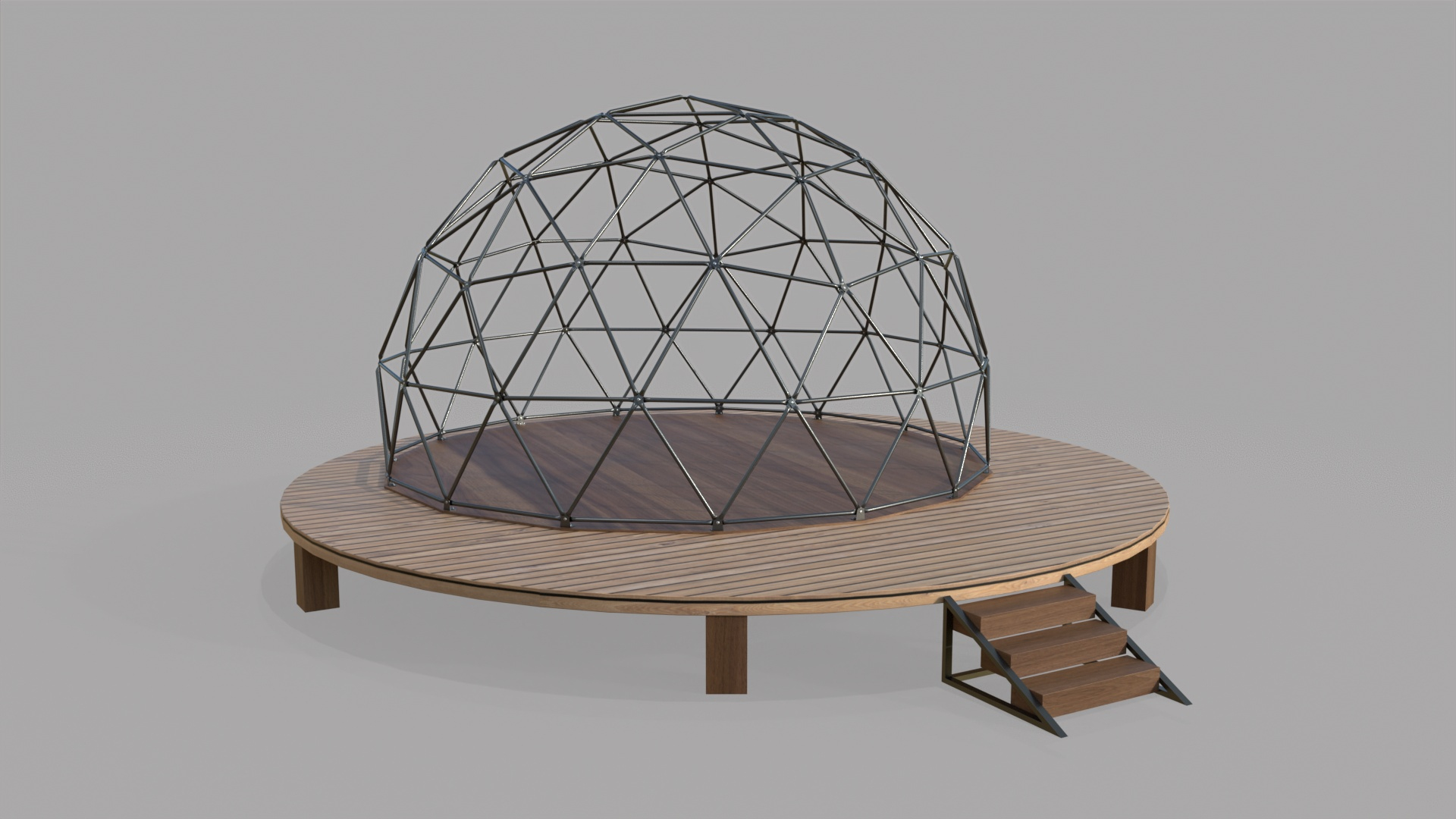 Geodesic Dome V4 3D - TurboSquid 2257843