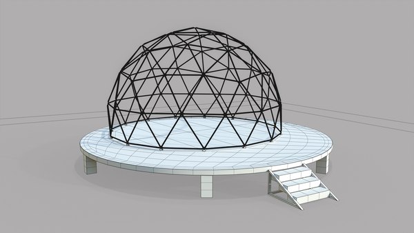 modelo 3d Domo geodésico V4 - TurboSquid 2257843