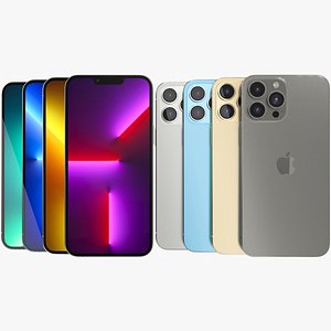 Apple iPhone 13 Pro Max All Colors 3D model