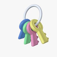 Baby toy keys