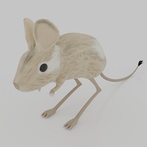 3D model Greater Egyptian Jerboa