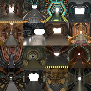 SciFi Interiors  Corridors model