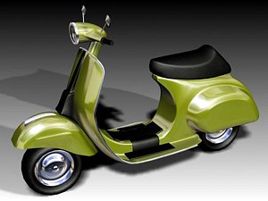 vespa motorcycle 3d max