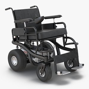 3d model powered wheelchair