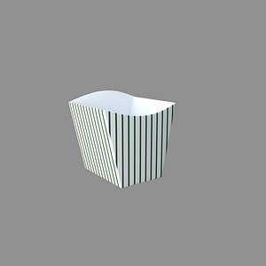 popcorn tub striped green