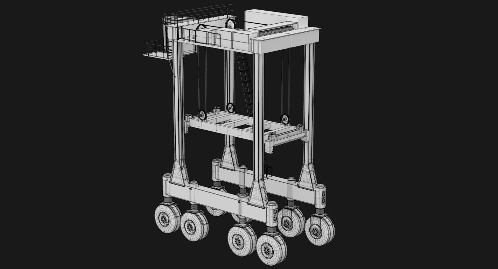 Kalmar Straddle Carrier 3D Model - TurboSquid 1336249