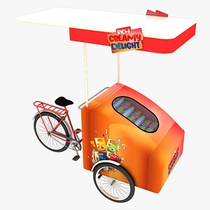 Custard Cart 3D Model