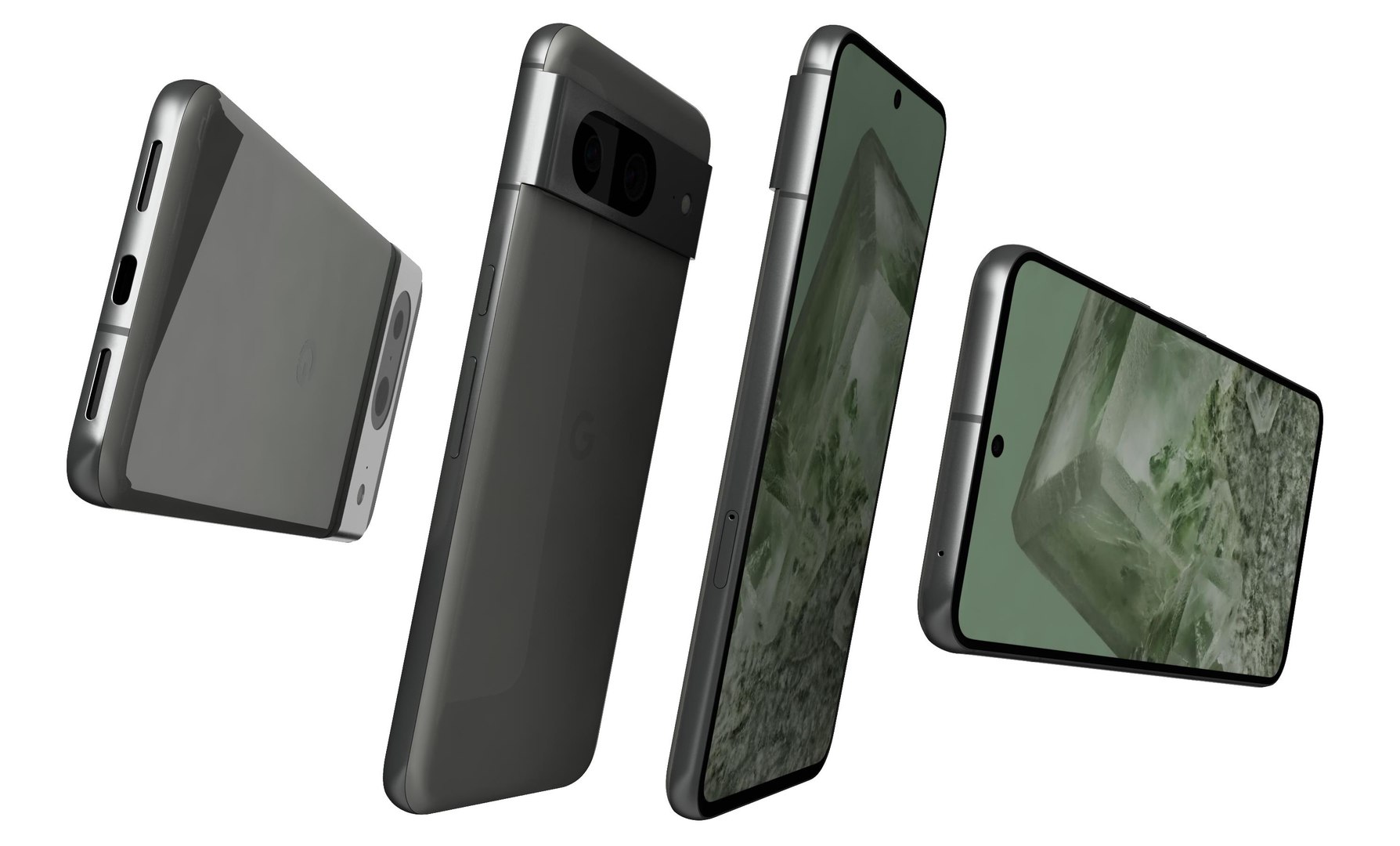 3D Google Pixel 8 Gray model - TurboSquid 2135739
