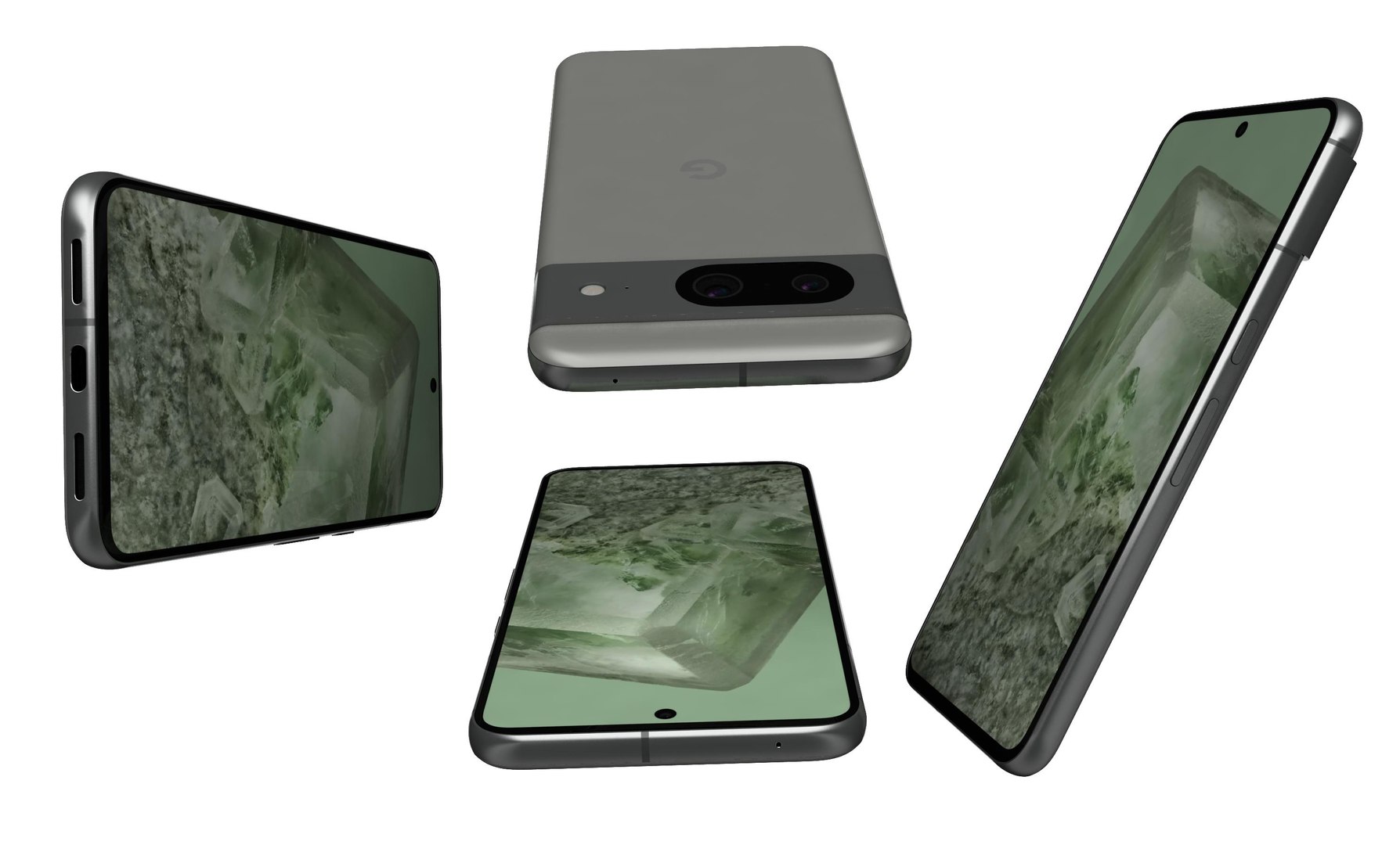 3D Google Pixel 8 Gray model - TurboSquid 2135739