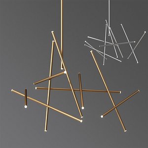 3D crossroads 18-light led chandelier