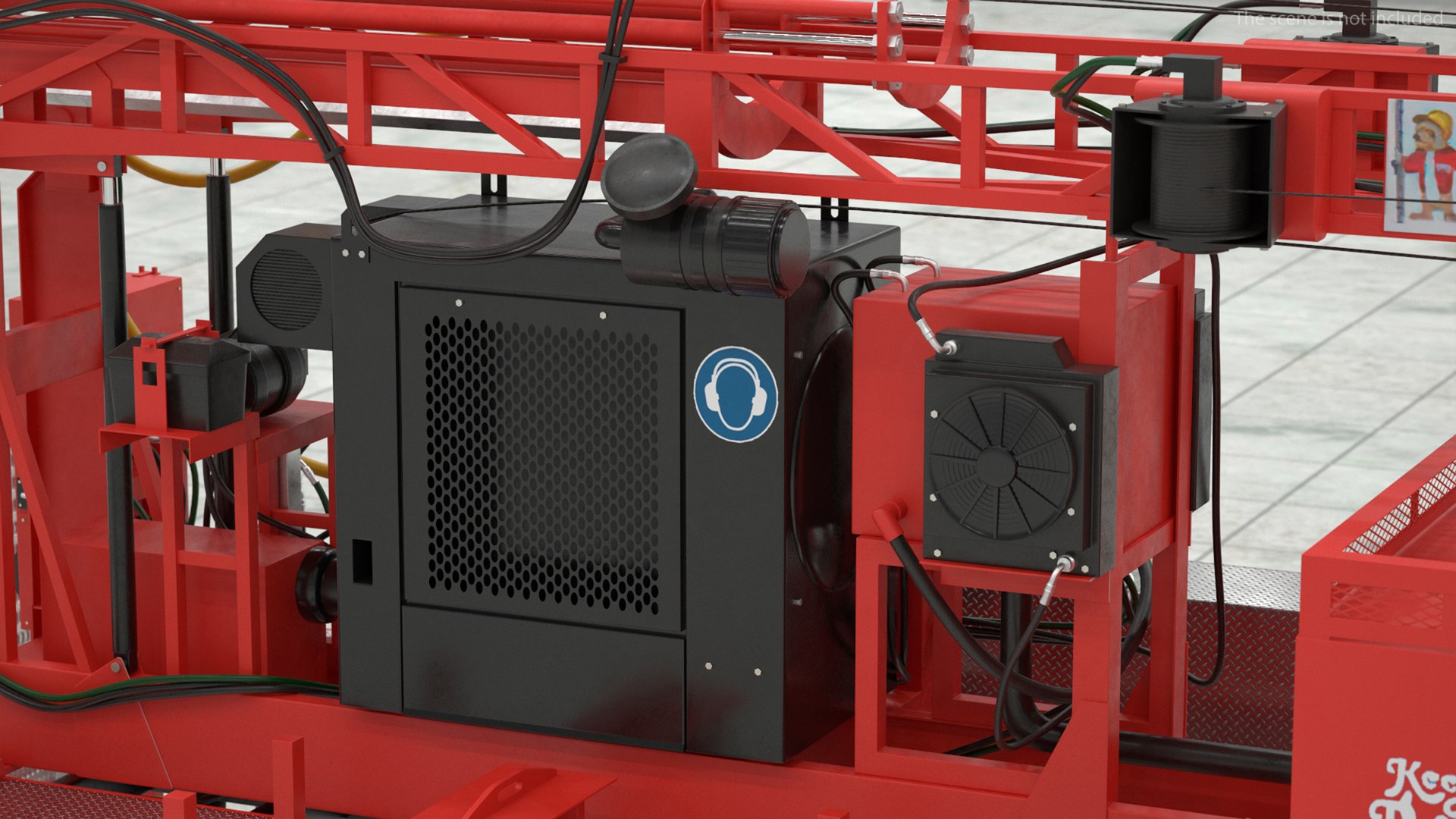 B-51 Mobile Drilling Rig Red 3D - TurboSquid 2310859