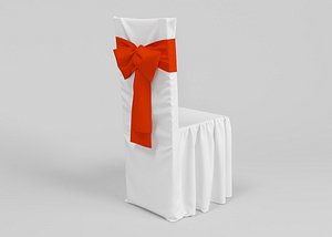 New Year's chair cover with bow