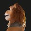 Cartoon Lion Rigged 3D model