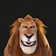 Cartoon Lion Rigged 3D model