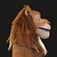 Cartoon Lion Rigged 3D model