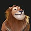 Cartoon Lion Rigged 3D model