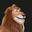 Cartoon Lion Rigged 3D model