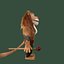 Cartoon Lion Rigged 3D model