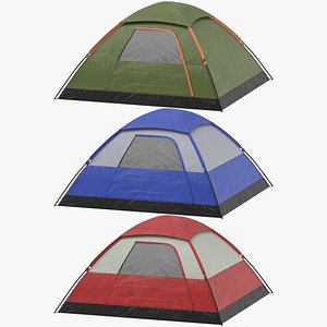 Camping Tents Collection 3D model