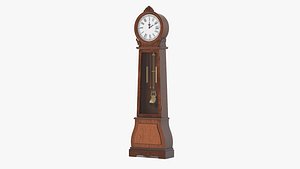 Grandfather Clock Dark Wood