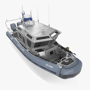 Armed Coast Guard Interceptor Vessel 3D model