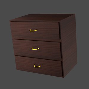 Bedside table 3D model