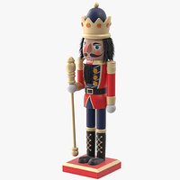 Christmas Nutcracker with Black Fur