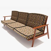50s American Trhee Seat Sofa