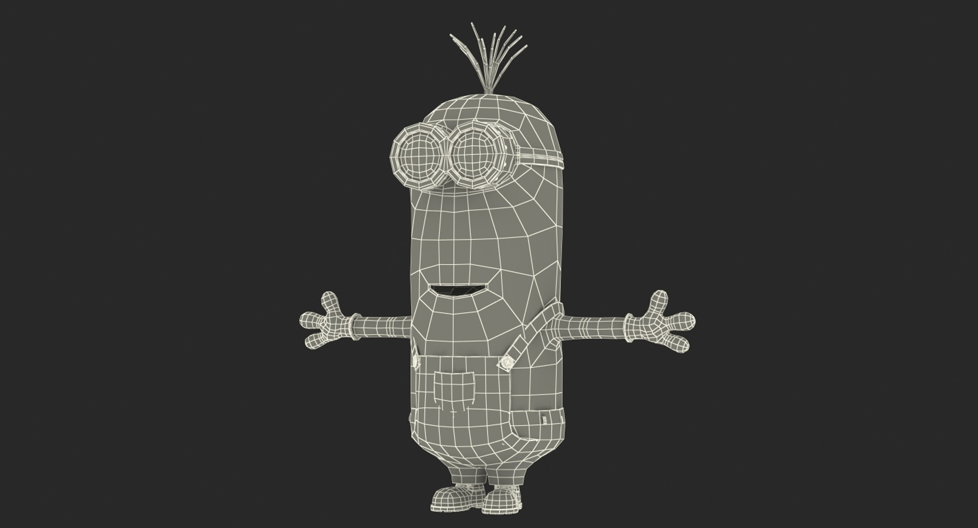 3D Tall Eyed Minion Rigged - TurboSquid 1436318