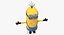 3D tall eyed minion rigged