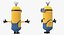 3D tall eyed minion rigged