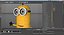 3D tall eyed minion rigged