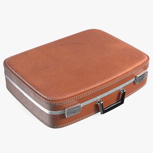 3D model Vintage Leather Suitcase