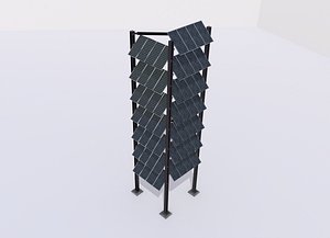 solar tower v1 obj 3D model