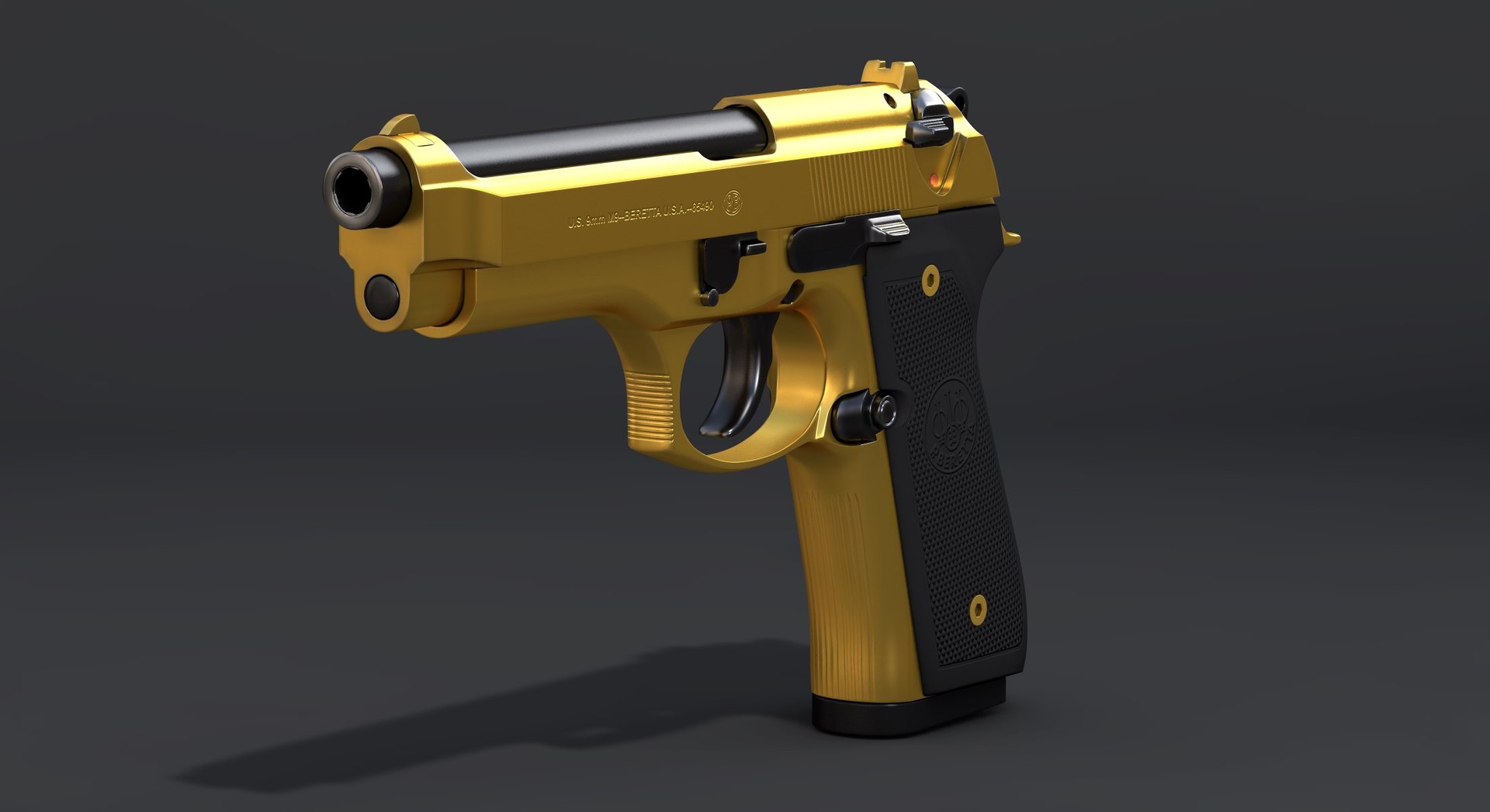 beretta m9 gold - model https://p.turbosquid.com/ts-thumb/dC/EVoSYf/KnDhajry/berm9g_a05/jpg/1555191121/1920x1080/fit_q87/04b95810cb6088d1d40bf8363e81df444a1d1903/berm9g_a05.jpg