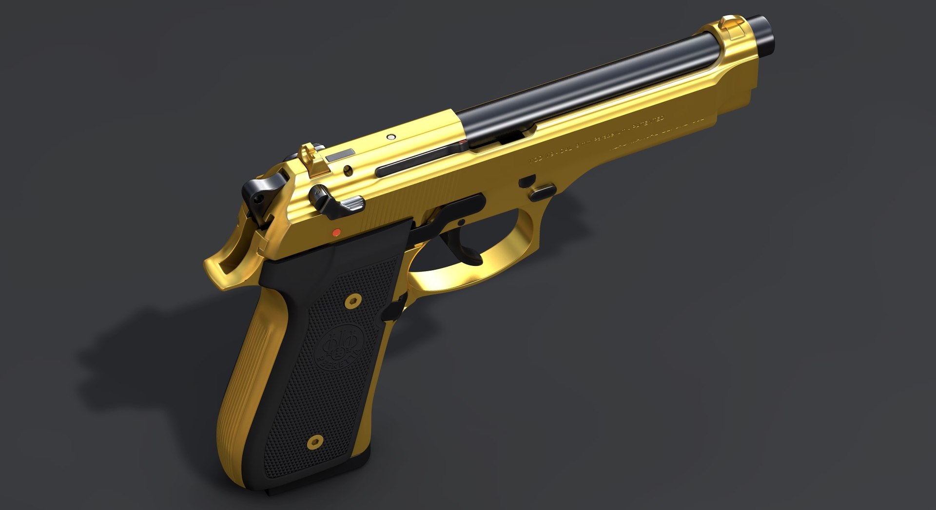 beretta m9 gold - model https://p.turbosquid.com/ts-thumb/dC/EVoSYf/j9zdCYnt/berm9g_a04/jpg/1555191121/1920x1080/fit_q87/a8d26f676da7c608b897f01b7041539f01d9d71c/berm9g_a04.jpg