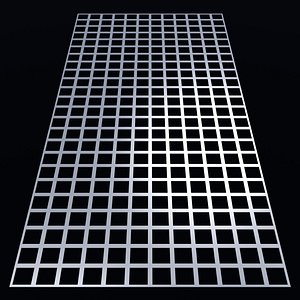 3D model Perforated panel with 64 percent opening 25O121